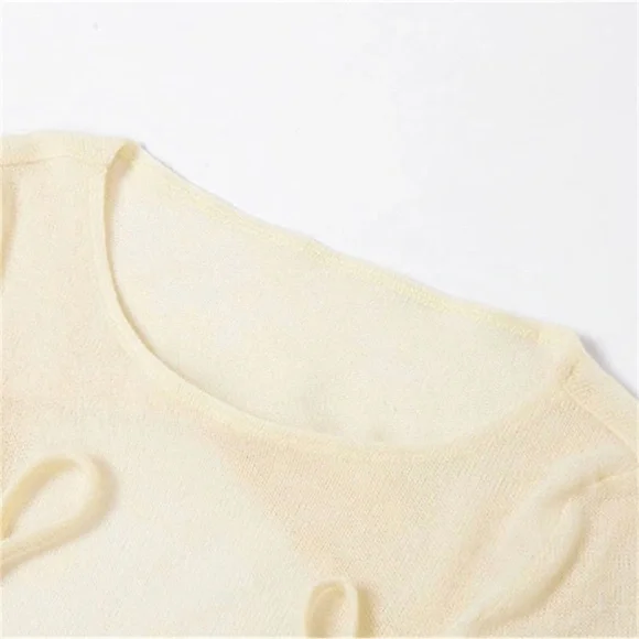 2PC Backless Knit Dress - Picture 6 of 13